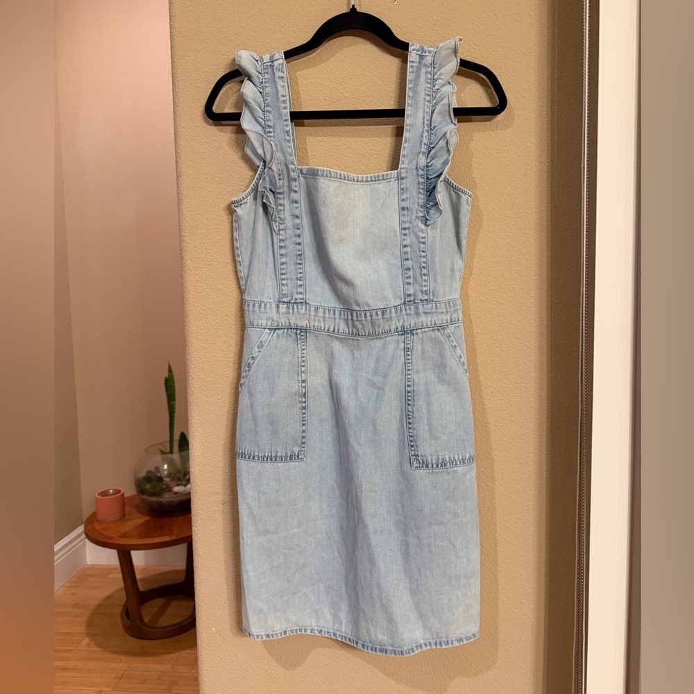 Japna Light Blue Cotton Dress - Picture 1 of 3